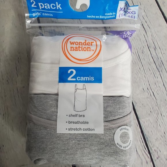 Wonder Nation Girls Camis 2 Pack - Picture 2 of 4